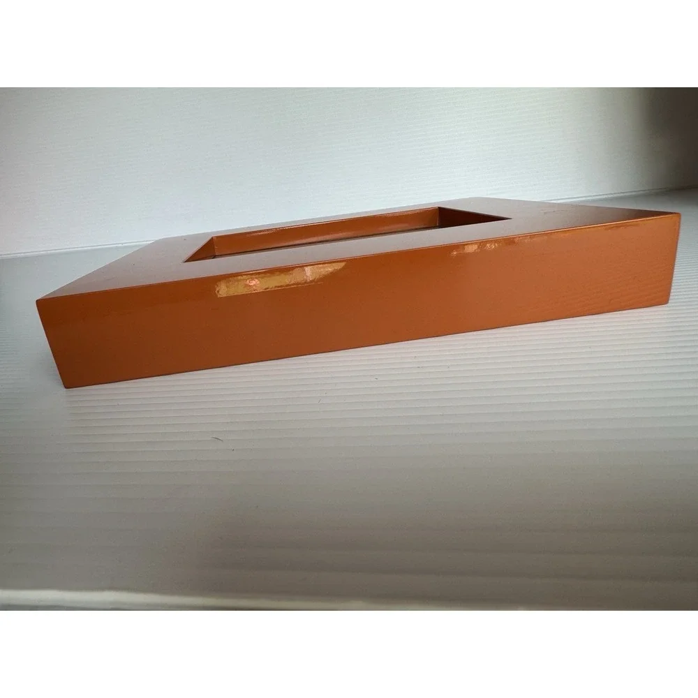 Orange Glossy Picture Frame Rectangular Modern Home Decor 11